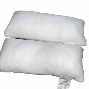 Set of two small oblong pillow stuffing inserts